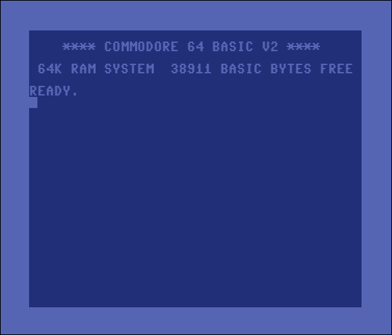 Ekran startowy C64